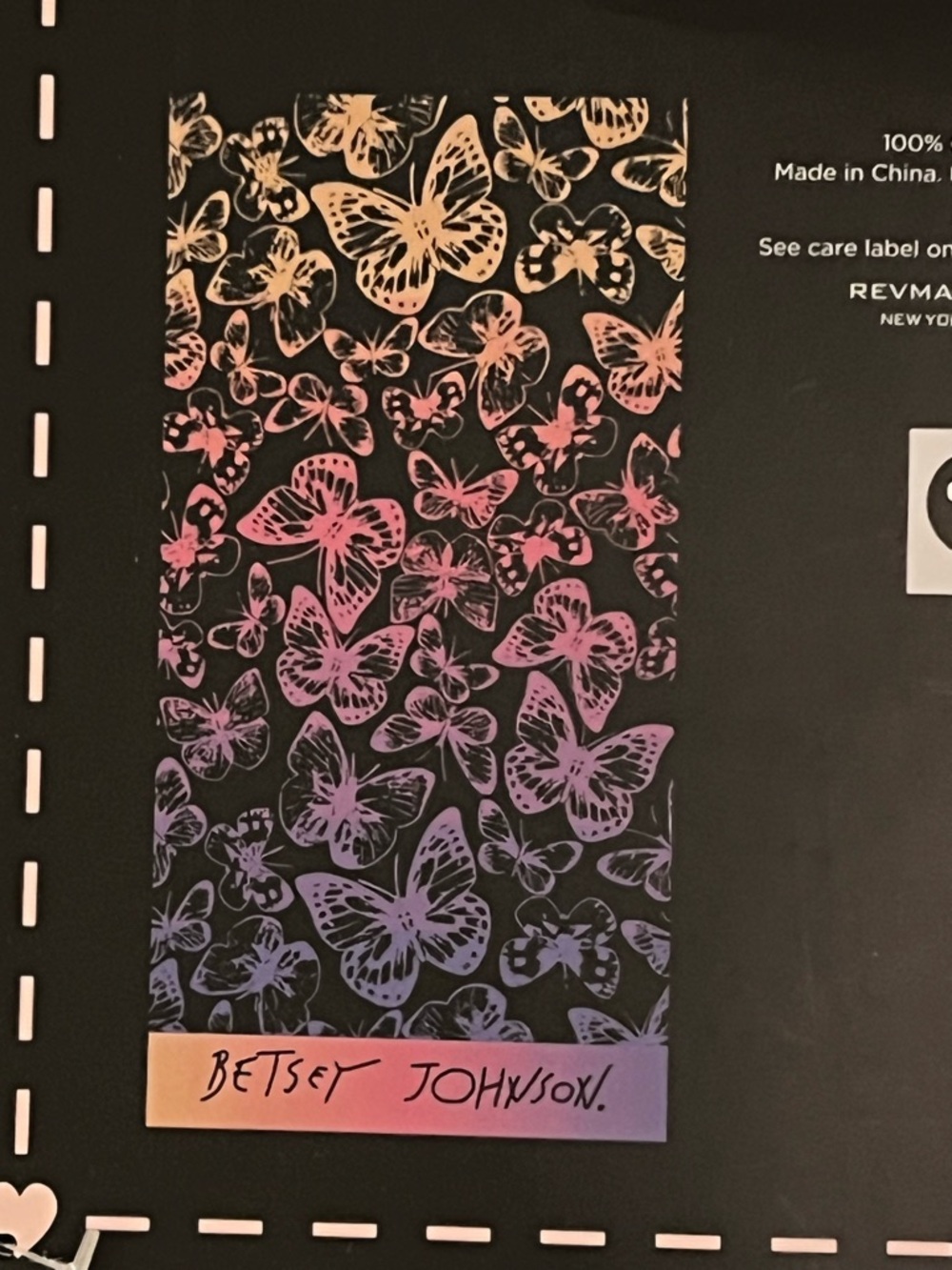 Betsey Johnson Colorful Butterfly Beach Towel